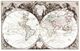 World 1740s Antique Map Replica