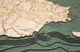 Puerto Rico 3D Nautical Wood Chart - Detail