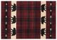 Cabin Six Bear Red Plaid Hearth Rug