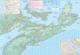 Nova Scotia New Brunswick Prince Edward Island Travel Map by ITMB Backside