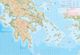 Athens & Peloponnese Travel Map by ITM - Peloponnese Map