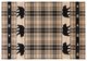 Cabin Bear Tan Plaid Hearth Rug