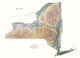 New York State Wall Map with Shaded Relief by Raven Maps