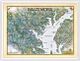 Baltimore Nautical Watercolor Art Wall Map