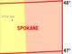 Spokane 1:250K Index USGS Topographic