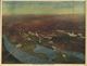 Washington DC Area Historic Birdseye View Wall Map early 1900s