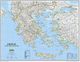 Greece Wall Map Classic Blue National Geographic