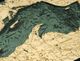 Lake Superior 3D Nautical Wood Chart - Detail