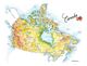 Canada Watercolor Map Illustration by Elizabeth Person