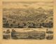 Healdsburg California 1876 Antique Map Replica