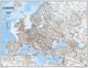 Europe Classic Blue Wall Map Poster Large Small National Geographic