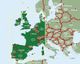 Western Europe Travel and Road Map by Freytag and Berndt Coverage Map