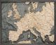 Western Europe 3D Wood Chart Map - Gray Frame