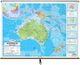 Australia Political Classroom Style Pull Down Wall Maps