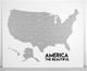America The Beautiful Scratch Off Map