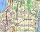 King County (Western)/ Seattle Region Street Wall Map 4'x7'