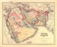Middle East 1855 Antique Map Replica