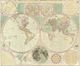 World 1780 Antique Map Replica