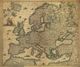 Europe 1700 Antique Map Replica
