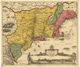 New England 1685 Antique Map Replica