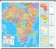 Africa Political Classroom Style Pull Down Wall Maps