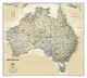 Australia Executive Tan Wall Map National Geographic