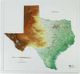 Texas Raised Relief Map 3D