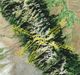 Colorado Rocky Mountains Raised Relief Map 3D - 14ers Detail