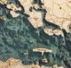 Lake Winnipesaukee 3D Nautical Wood Chart - Detail