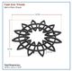 Flower Wrought Iron Trivet