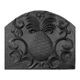 Fireplace Cast Iron Welcome Fireback