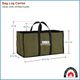 Log Carrier - Olive Green Canvas