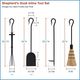 Fireplace Toolset - Shepherd's Hook, Inline