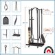 Fireplace Toolset - Salem, Inline