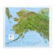 Alaska Raised Relief 3D Contour Map