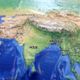 World Raised Relief Wall Map - India Detail