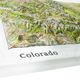 Colorado 3-D Raised Relief Map - Detail