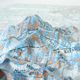 Denali National Park Raised Relief Map 3D - Detail