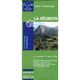 Reunion Island Travel Map with inset of Saint Denis