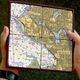 Marble Nautical Chart Coasters of Seattle and Bainbridge Island