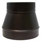 Stove Pipe Black Round Increasers/Reducers - Small End Crimped
