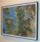 Seattle Area Raised Relief Map by Summit 3D - Black Frame