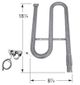 Curved Stainless Steel Pipe Burner