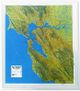 San Francisco Bay Region Raised Relief Map 3D