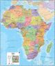 Africa Large Political Wall Map by Maps International with Clear Country Names