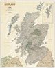 Scotland Wall Map Executive Tan National Geographic Poster