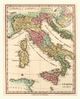 Italy 1826 Antique Map Replica